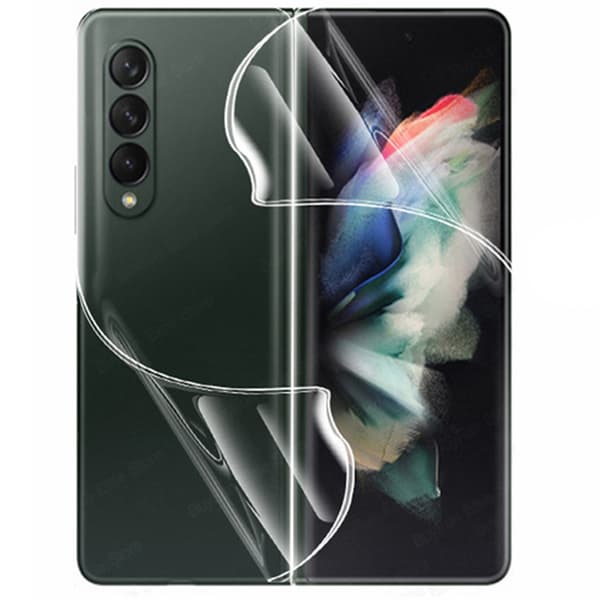 3-PACK Samsung Galaxy Z Fold 3 -Smart Hydrogel Skärmskydd 3 in 1
