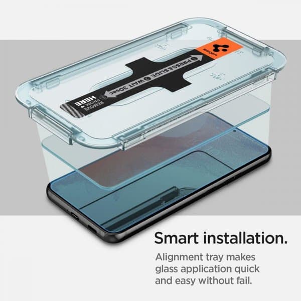 Spigen Samsung Galaxy S22 Screen Protector GLAS.tR EZ Fit 2-Pack