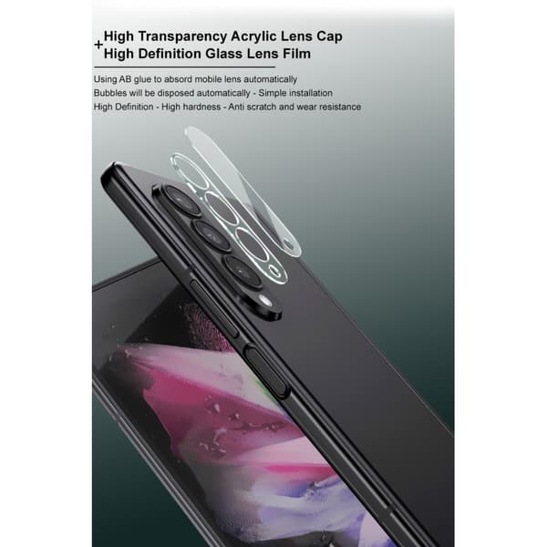 IMAK Härdat Glas Linsskydd Samsung Galaxy Z Fold 4 Transparent