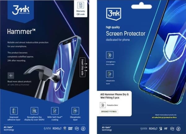 3MK 3MK AIO HAMMER TELEFON 5 gabaler DRY-WET