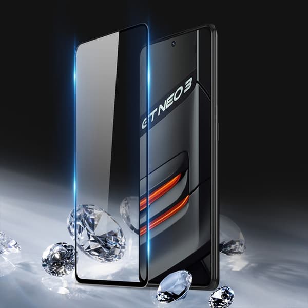 Dux Ducis Realme GT Neo 3 Härdat Glas Skärmskydd 9D - Svart