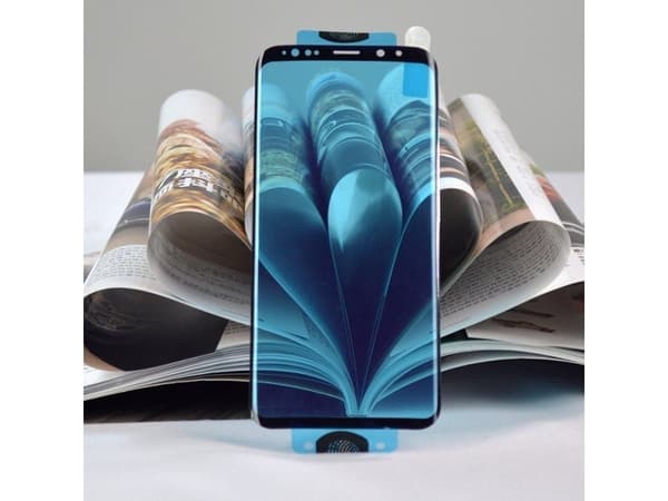 Hurtel 3D Edge Nano Flexi Glass Glass Film Fullskjerm Herdet glass med ramme Samsung Galaxy S21+ 5G (S21 Plus 5G) Svart