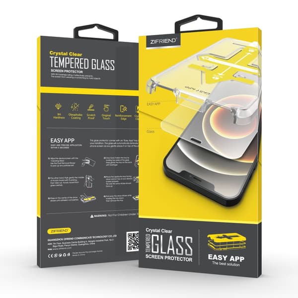 iPhone XS Max - Hög Kvalitet Skärmskydd Härdat Glas ZIFRIEND