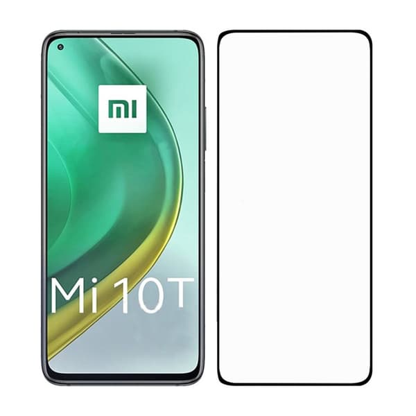 Skärmskydd Xiaomi Mi 10T 3D Härdat Glas - Svart (miljö)