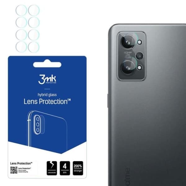 3MK Realme GT2 Kamera Linsskydd i Härdat Glas