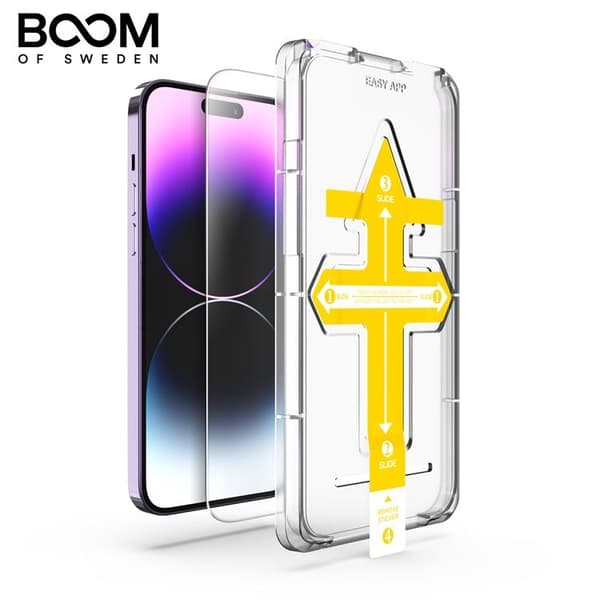 BOOM iPhone 14 Plus Härdat Glas Skärmskydd - 2 Pack
