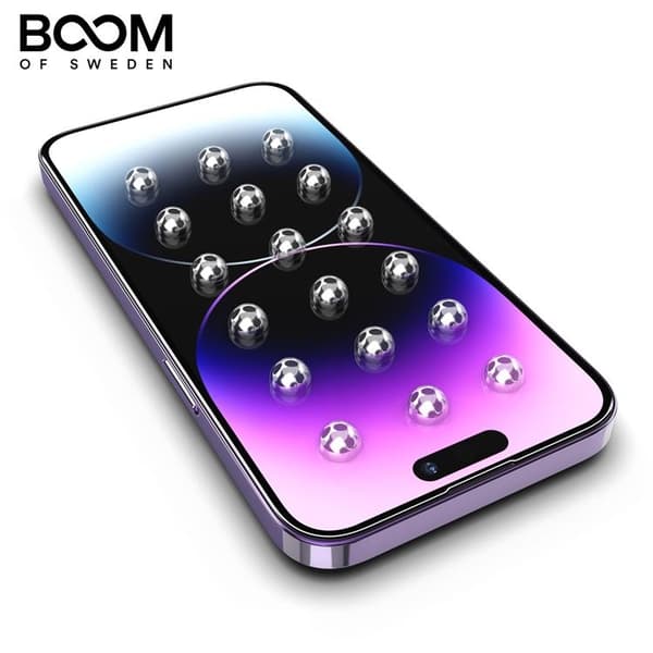 BOOM iPhone 14 Plus Härdat Glas Skärmskydd - 2 Pack