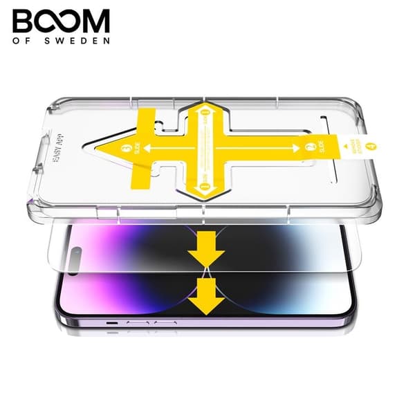 BOOM iPhone 14 Plus Härdat Glas Skärmskydd - 2 Pack