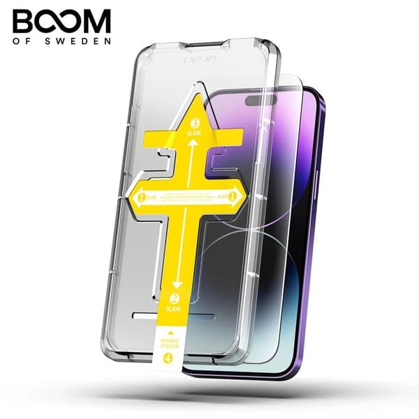 BOOM iPhone 14 Plus Härdat Glas Skärmskydd - 2 Pack