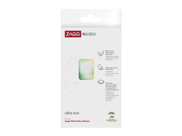 ZAGG InvisibleShield Ultra ECO - Skjermbeskyttelse for smart armbåndsur - film - for Apple Watch Ultra (49 mm)