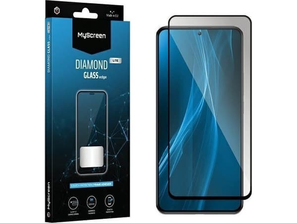 MyScreen Protector Herdet glass MyScreen Diamond Glass Edge Lite FG Xiaomi POCO F5 Pro svart/svart hellim