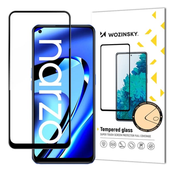 Wozinsky Realme Narzo 50A Härdat Glas Skärmskydd Full Glue