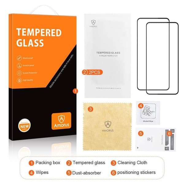 AMORUS Nothing phone (2) 5G Härdat glas skärmskydd 2-Pack