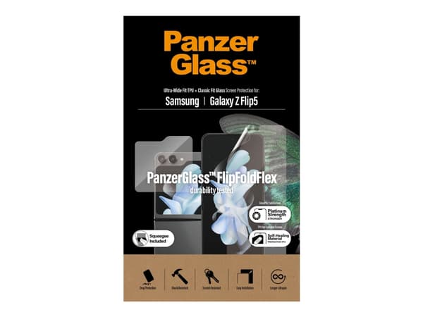 PanzerGlass - Skjermbeskyttelse for mobiltelefon - for Samsung Galaxy Z Flip 5G