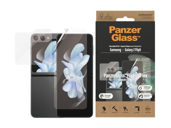 PanzerGlass - Skjermbeskyttelse for mobiltelefon - for Samsung Galaxy Z Flip 5G