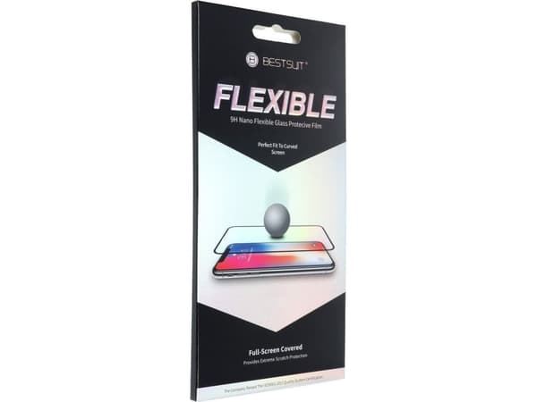 Bestsuit Flexibel 5D Full Glue hybridglas för Samsung Galaxy A32 LTE svart