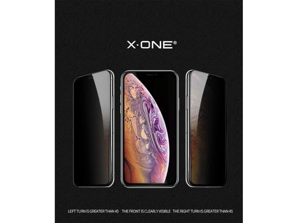 Partner Tele.com Szkło hartowane X-ONE Full Cover Extra Strong Privacy - do iPhone 11 Pro Max (full glue) czarny