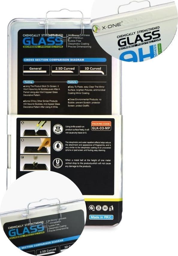 X-One X-ONE 3D herdet glass for iPhone XS / 11 Pro (fulllim) svart