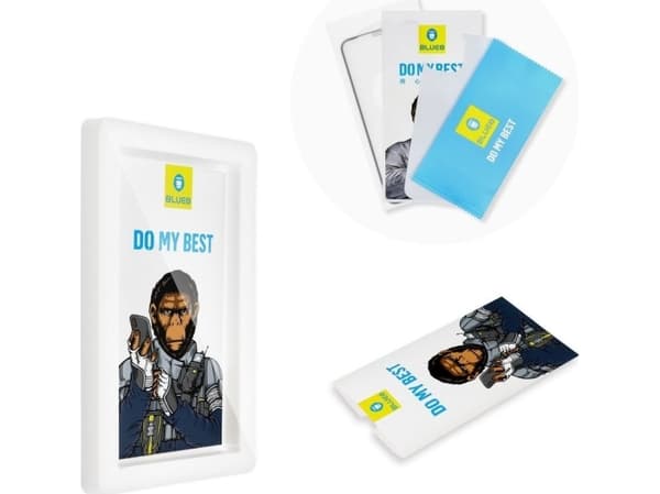 Partner Tele.com 5D Mr Monkey Härdat glas - APP IPHO SE 2020 svart (Strong HD)