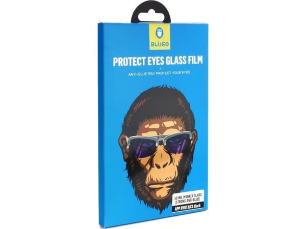 Tele.com Partner Tempered Glass 5D Mr. Monkey Glass - APP IPHO 11 Pro Max svart (sterk HD)