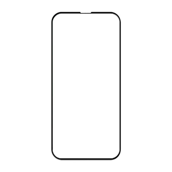 Skärmskydd iPhone 15 Pro Max - 3D Härdat Glas Svart (miljö)