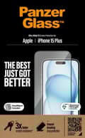 Pikkukuva 3 / 5: PanzerGlass™ | Ultra-Wide Fit - Matkapuhelimen näytönsuoja - Kristallinkirkas | Apple iPhone 15 Plus