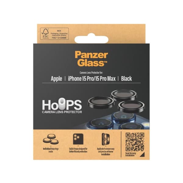 PanzerGlass™ | Vanteet - Linssinsuojaus | iPhone 15 Pro / 15 Pro Max