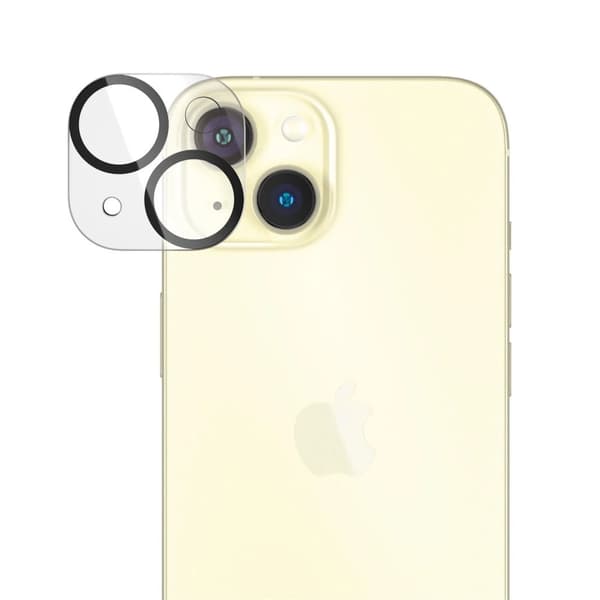 PanzerGlass™ | PicturePerfect - Objektiv skydd för mobiltelefon - ramfarve sort | Iphone 15/15 Plus