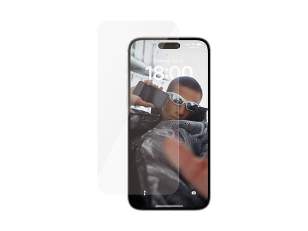 SAFE. by PanzerGlass - Skjermbeskyttelse for mobiltelefon - ultrabred passform - glass - for Apple iPhone 15 Plus
