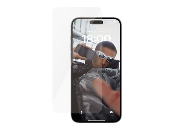SAFE. by PanzerGlass - Skjermbeskyttelse for mobiltelefon - ultrabred passform - glass - for Apple iPhone 15 Plus