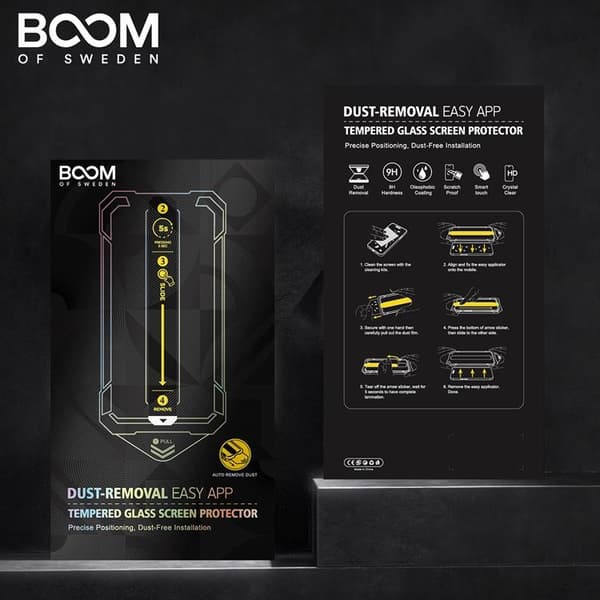 BOOM iPhone 14 Plus Härdat Glas Skärmskydd - 2 Pack