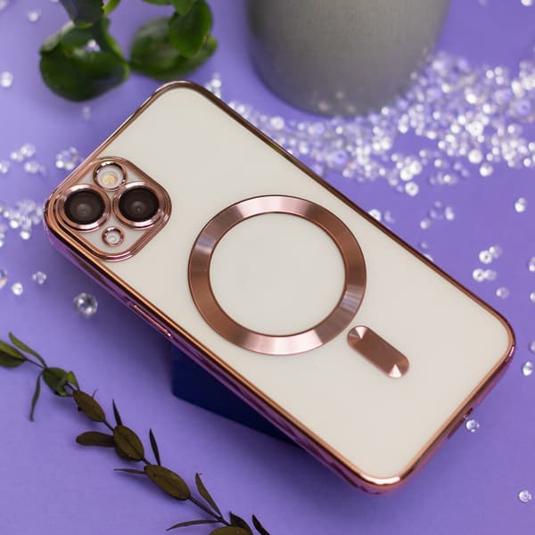 iPhone 15 Pro Max - MagSafe-kompatibel Chrome Mjuk Skal