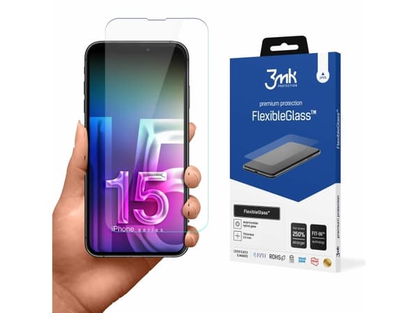 3MK FlexibleGlass, iPhone 15 Pro Max, 1 stykker