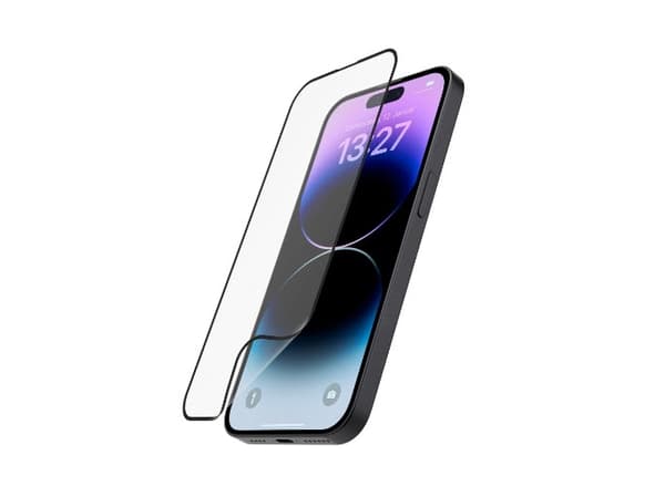 Hama Hiflex Eco, Apple, iPhone 15 Pro, Slagbestandig, Ripebestandig, Sjokkresistent, Sort, Gjennomsiktig, 1 stykker
