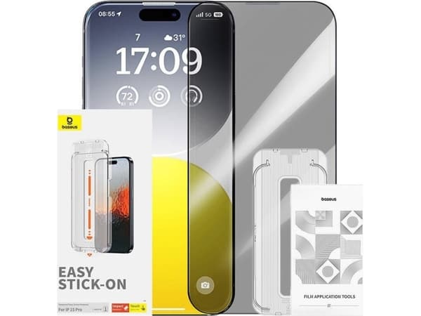Sapphire Tempered Glass Baseus 0.3mm for iPhone 15 Pro