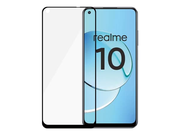 SAFE. by PanzerGlass - Skjermbeskyttelse for mobiltelefon - ultrabred passform - glass - rammefarge svart - for Realme 10