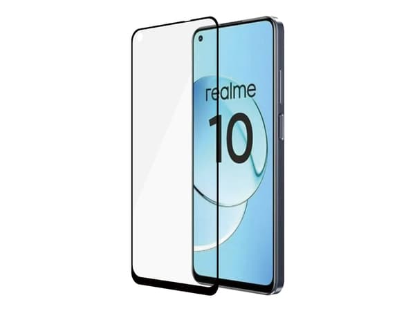 SAFE. by PanzerGlass - Skjermbeskyttelse for mobiltelefon - ultrabred passform - glass - rammefarge svart - for Realme 10