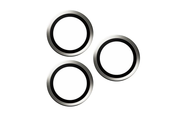 PanzerGlass Hoops - Linsebeskytter for mobiltelefon - glass - rammefarge svart - for Apple iPhone 15 Pro, 15 Pro Max