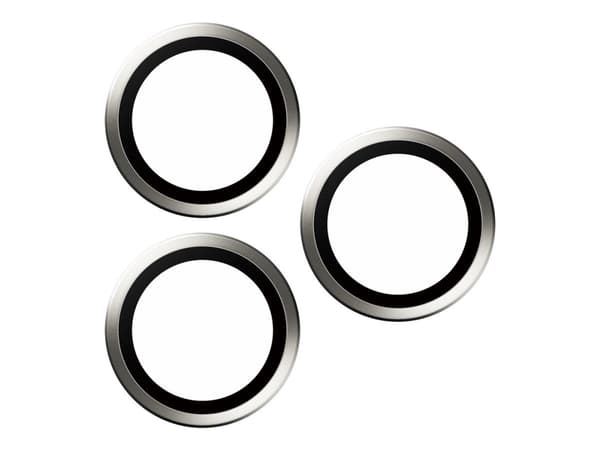 PanzerGlass Hoops - Linsebeskytter for mobiltelefon - glass - rammefarge svart - for Apple iPhone 15 Pro, 15 Pro Max
