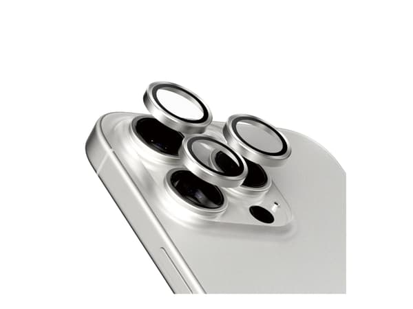 PanzerGlass Hoops - Linsebeskytter for mobiltelefon - glass - rammefarge svart - for Apple iPhone 15 Pro, 15 Pro Max