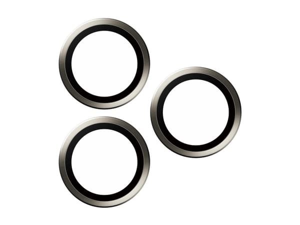 PanzerGlass Hoops - Linsskydd för mobiltelefon - glas - ramfärg svart - för Apple iPhone 15 Pro, 15 Pro Max