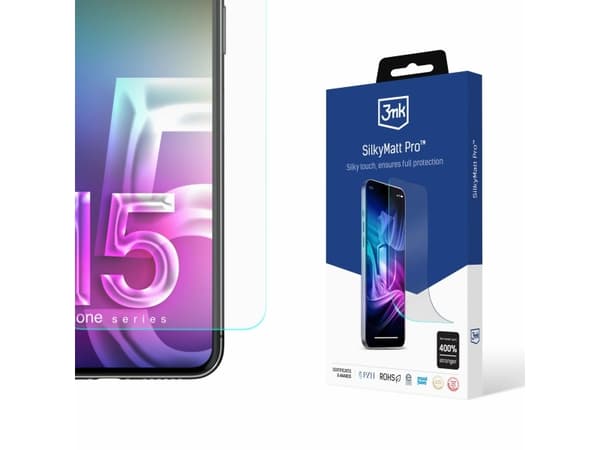 3MK SilkyMatt Pro, iPhone 15, 1 stk