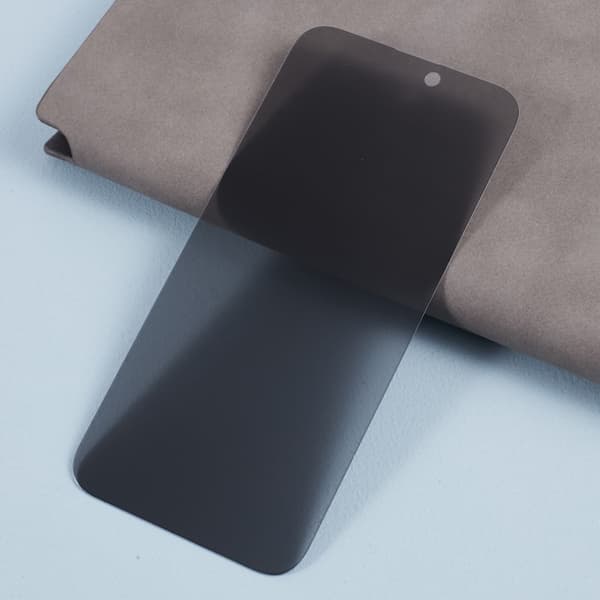 til iPhone 15 Pro Max fuld dækning Hærdet glas anti-spion Privacy