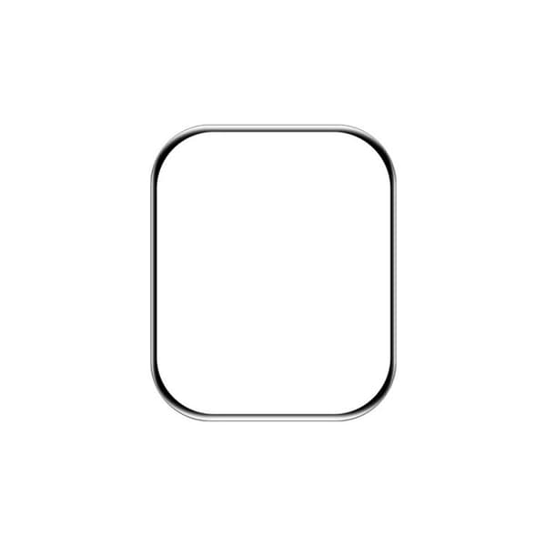 Skärmskydd Apple Watch Series 9 45mm - Härdat Glas Svart