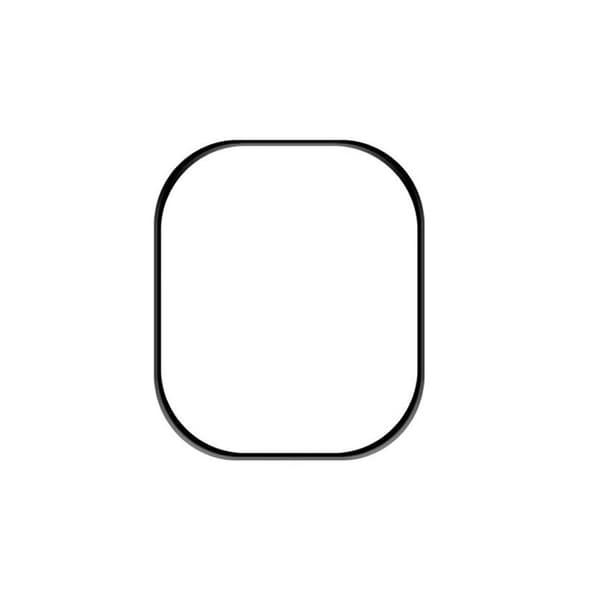 Skärmskydd Apple Watch Ultra 49mm - Härdat Glas Svart