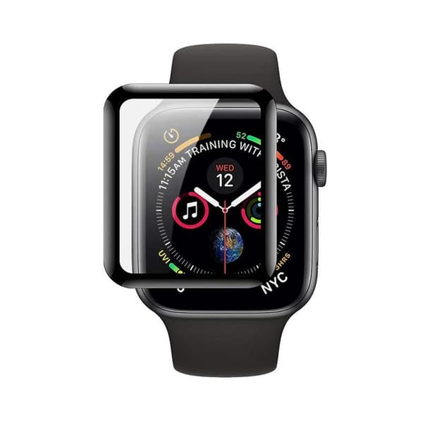 Skärmskydd Apple Watch SE 1/2 44mm - Härdat Glas Svart