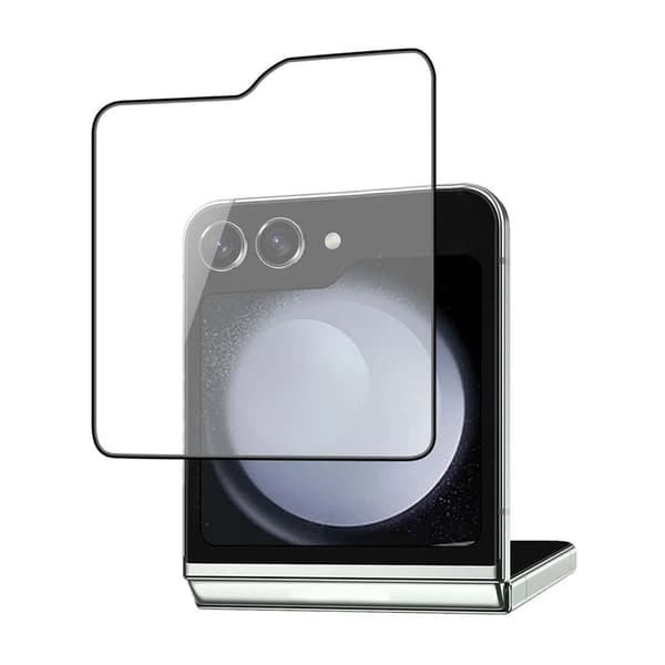 Skärmskydd Samsung Galaxy Z Flip 5 - Härdat Glas Svart