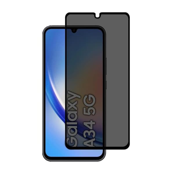 Skärmskydd Samsung Galaxy A34 5G - Privacy 3D Härdat Glas