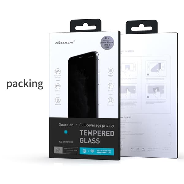 NILLKIN För iPhone 15 Anti-Spy Skärmskydd Full täckning