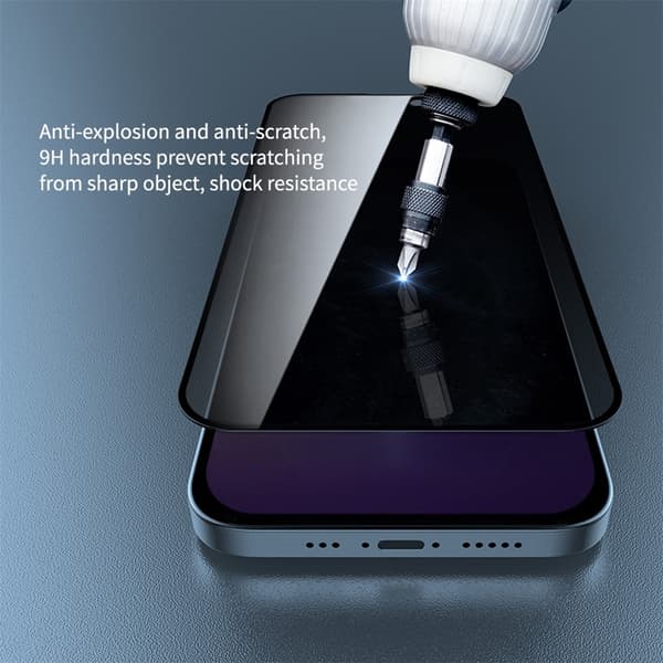 NILLKIN För iPhone 15 Anti-Spy Skärmskydd Full täckning